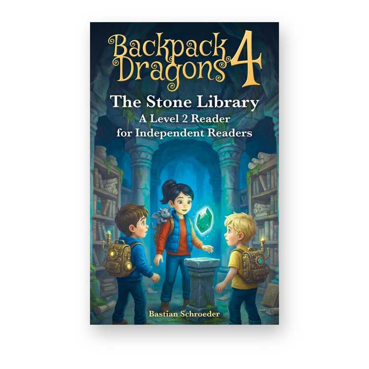 Backpack Dragons 4 – The Stone Library, a Level 2 reader