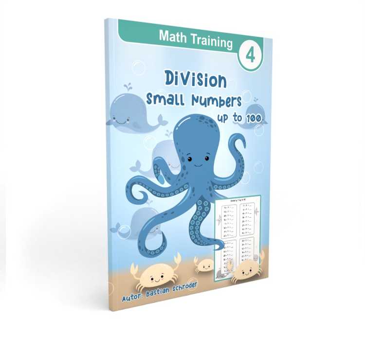 Math Training 4 - Division Workbook Grade 2 and Grade 3